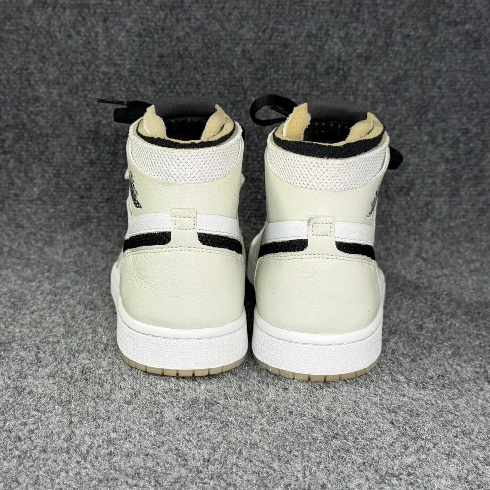 Jordan 1 High Zoom Air CMFT Shoes Women's 10 Sail White Black Athletic Sneakers